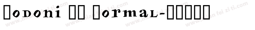 Bodoni HU Normal字体转换
